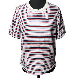 SEASALT CORNWALL Classic Striped Crewneck‎ T-Shirt Preppy Retro Basic Women 6